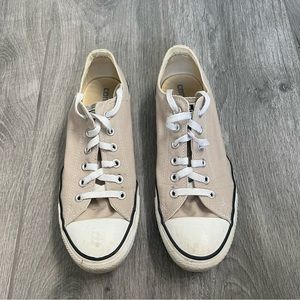 Tan Low Top Converse